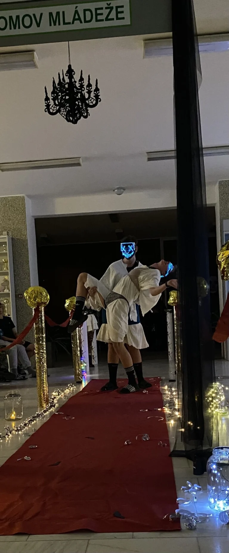 Halloweenská přehlídka na domově mládeže