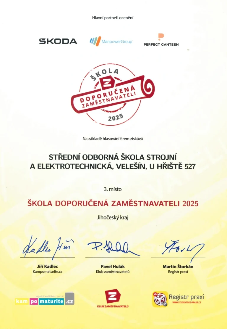 Vzdělání a řemeslo - ocenění