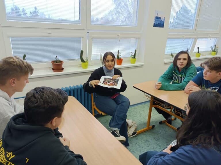 studenti Erasmus+ ze Španělska u nás ve škole